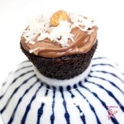 #glutenfree #cupcake #chocolate #AlmondJoy #SundaySupper